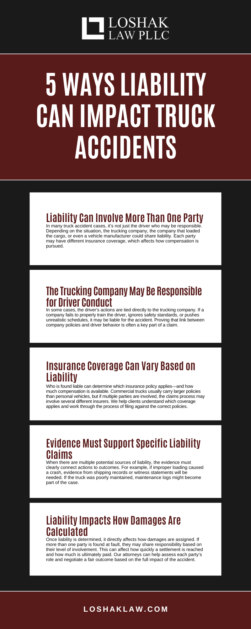 5 Ways Liability Can Impact Truck Accidents Infographic